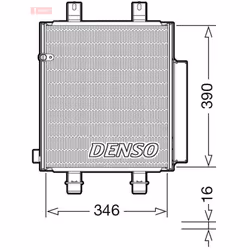Condenseur, climatisation DENSO DCN35004