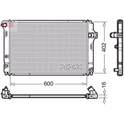 Radiateur moteur DENSO DRM50089