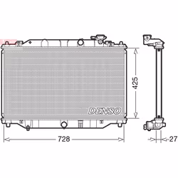 Radiateur, refroidissement moteur DENSO DRM44040