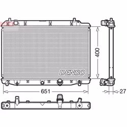 Radiateur, refroidissement moteur DENSO DRM40036