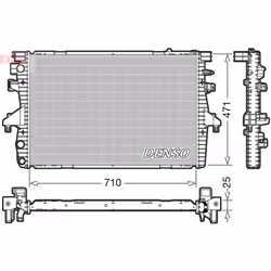 Radiateur, refroidissement moteur DENSO DRM32039
