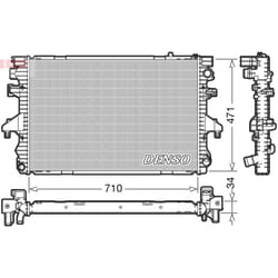 Radiateur, refroidissement moteur DENSO DRM32040