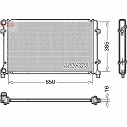 Radiateur, refroidissement moteur DENSO DRM02014