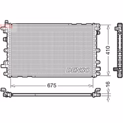 Radiateur moteur DENSO DRM20113