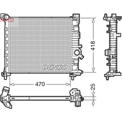 Radiateur, refroidissement moteur DENSO DRM20114
