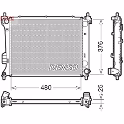 Radiateur, refroidissement moteur DENSO DRM41011