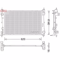 Radiateur, refroidissement moteur DENSO DRM13017