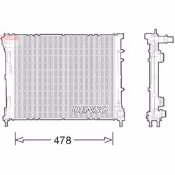 Radiateur, refroidissement moteur DENSO DRM09043