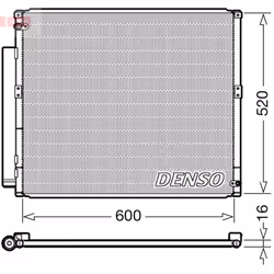 Condenseur, climatisation DENSO DCN50051