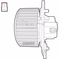 Pulseur d'air habitacle DENSO DEA12004