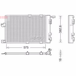 Condenseur, climatisation DENSO DCN20038