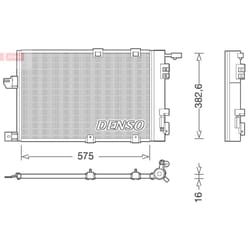 Condenseur, climatisation DENSO DCN20038