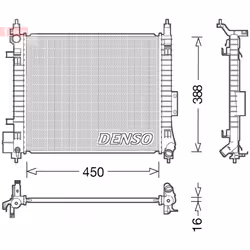 Radiateur moteur DENSO DRM46054 - Vue supplémentaire 3