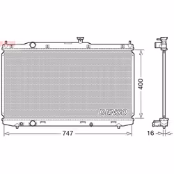 Radiateur, refroidissement moteur DENSO DRM40039
