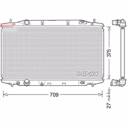 Radiateur, refroidissement moteur DENSO DRM40041