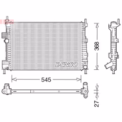 Radiateur moteur DENSO DRM10009