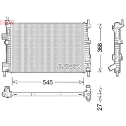 Radiateur moteur DENSO DRM10009