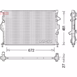 Radiateur, refroidissement moteur DENSO DRM10048