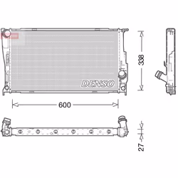 Radiateur, refroidissement moteur DENSO DRM05003