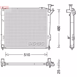 Radiateur moteur DENSO DRM41015