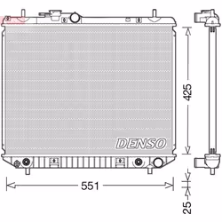 Radiateur, refroidissement moteur DENSO DRM35005