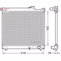 Radiateur, refroidissement moteur DENSO DRM47037