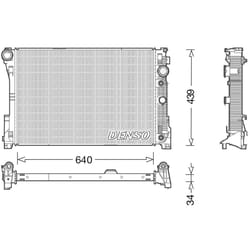 Radiateur, refroidissement moteur DENSO DRM17048