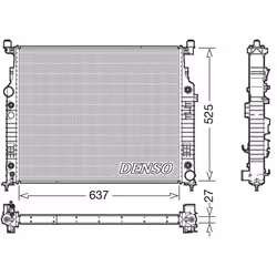 Radiateur, refroidissement moteur DENSO DRM17056