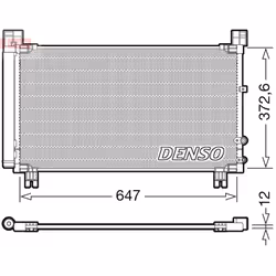 Condenseur, climatisation DENSO DCN50053