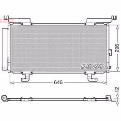 Condenseur, climatisation DENSO DCN36004