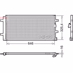 Condenseur, climatisation DENSO DCN02041