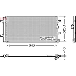 Condenseur, climatisation DENSO DCN02041