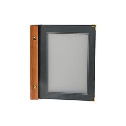 Securit MC-WRA5-BL A5 Métal, Plastique, Bois Noir, Transparent