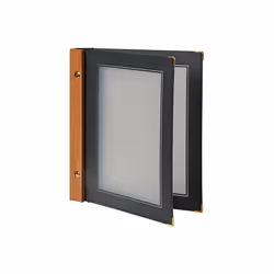 Securit MC-WRA5-BL A5 Métal, Plastique, Bois Noir, Transparent
