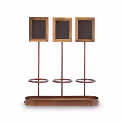 Securit WB-WR-3, 390 x 450 mm, Mélamine, Métal, Résine, Bois, Noir, Marron, Bois