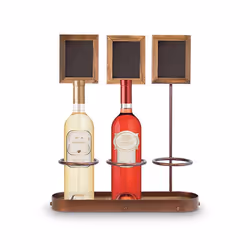 Securit WB-WR-3 tableau à craie et accessoires Noir, Marron, Bois Mélamine, Métal, Résine, Bois