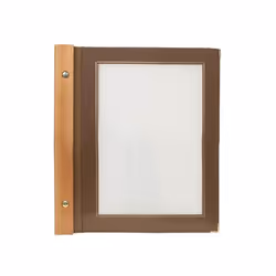 Les inserts sont au format A5 et de couleur marron. Ils sont dotés de coins métalliques et sont garantis anti-reflets. Caract ...