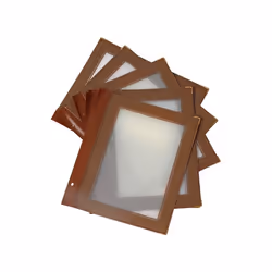 Securit MC-WIA5-BR, A5, Métal, Plastique, Marron, Transparent, Mat, Plastique, Angles arrondis