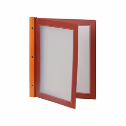 Securit MC-WRA4-WR A4 Métal, Plastique, Bois Rouge, Transparent