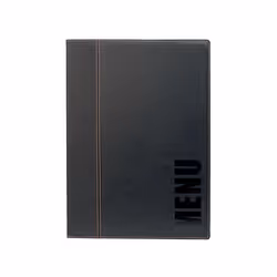 Securit MC-TRA4-BL, A4, Cuir, Plastique PU, Plastique, Noir, Mat, Vernis, Plastique, Angles arrondis