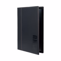 Securit MC-TRA4-BL A4 Cuir, Plastique PU, Plastique Noir 1 pièce(s)