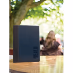 Securit MC-TRA4-BU A4 Plastique PU, Plastique Noir, Bleu 1 pièce(s)