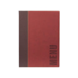Securit MC-TRA4-WR A4 Cuir, Plastique PU, Plastique Marron, Rouge 1 pièce(s)