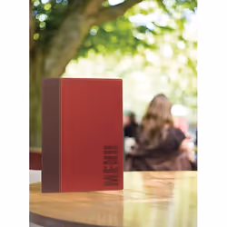 Securit MC-TRA4-WR A4 Cuir, Plastique PU, Plastique Marron, Rouge 1 pièce(s)