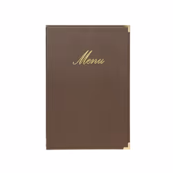 Securit MC-CRA4-BR, A4, Métal, Plastique PU, Marron, Mat, Vernis, Plastique, Angles arrondis