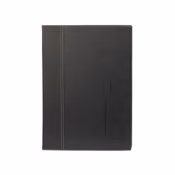 Securit MC-TRWC-BL, A4, Cuir, Plastique PU, Plastique, Noir, Mat, Vernis, Plastique, Angles arrondis