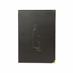 Securit MC-CRWC-BL, A4, Métal, Plastique PU, Noir, Mat, Vernis, Plastique, Angles arrondis