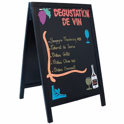 Le Chevalet de Trottoir Ardoise Duplo par Securit® La signalétique urbaine a souvent un double rôle : être à la fois pratique ...