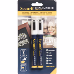 Securit BL-SMA510-WT, 2 pièce(s), Blanc, Noir, Blanc, Bleu, Blanc, 6 mm, Vitrocéramique, Verre, Métal, Plastique