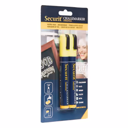 Securit BL-SMA510-YE marqueur à craie liquie Cosse Jaune 2 pièce(s)
